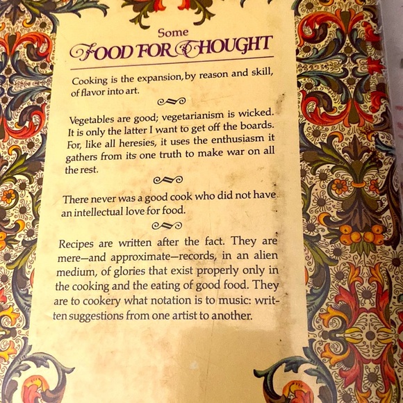 FOOD FOR THOUGHT RESURRECTING THE ART OF EATING by ROBERT FARRAR CAPON - Picture 7 of 7